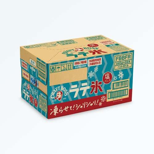 クラフトボス シャリシャリラテ氷 塩バニラ ( 440ml×24本 )/ BOSS(ボス