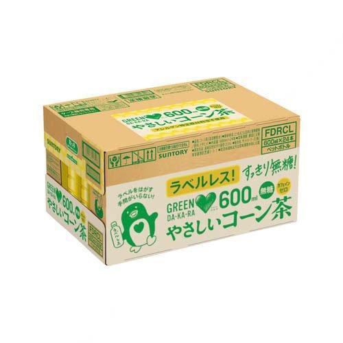 GREEN DA・KA・RA やさしいコーン茶 ラベルレス ( 600ml×24本 )/ DA