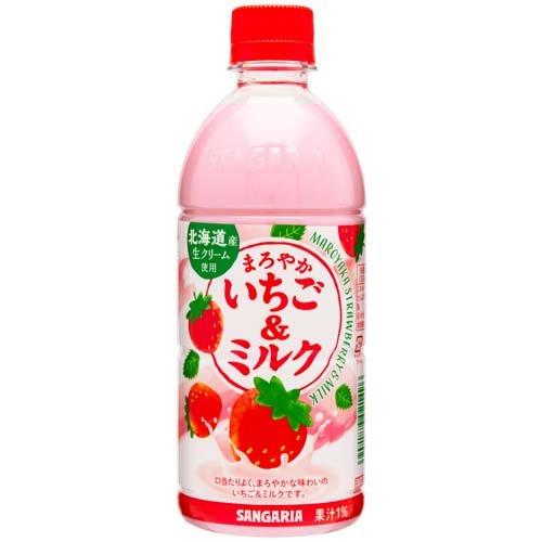 サンガリア まろやか いちご＆ミルク ( 500ml*24本入 )/ : 爽快