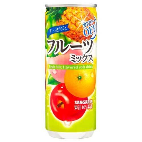 サンガリア すっきりとフルーツミックス ( 240g*30本入 ) : 爽快