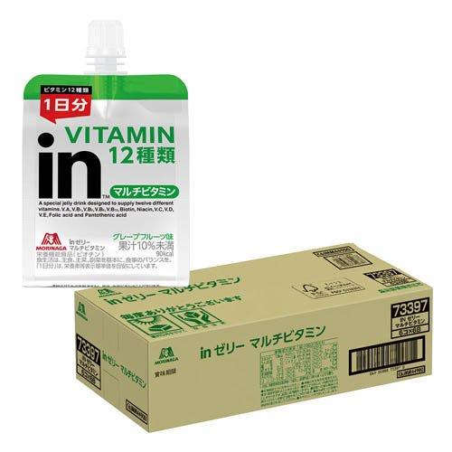 森永製菓 inゼリー マルチビタミン グレープフルーツ味 ( 180g×36コ入