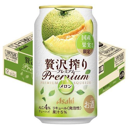 メロン 企画品)アサヒ贅沢搾りプレミアム国産メロン ( 350ml×24本 )/ アサヒ