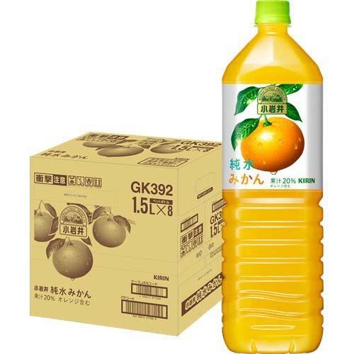 小岩井 純水みかん ( 1.5L×8本入 )/ : 爽快ドリンク専門店 - 通販