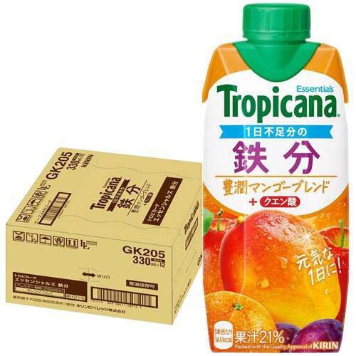 トロピカーナ エッセンシャルズ 鉄分 ( 330ml×12本入 )/ : 爽快