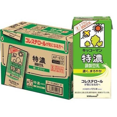 キッコーマン 特濃調製豆乳 ( 1L*6本入 )/ トクホ(特定保健用食品