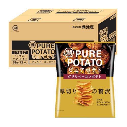 湖池屋 ピュアポテト グリルベーコンポテト ( 52g×12 ) スナック菓子