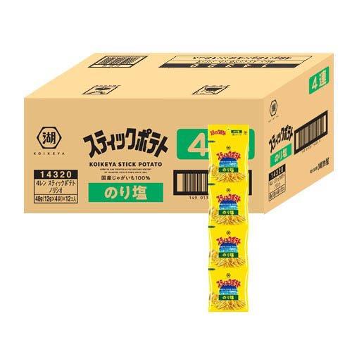 湖池屋 4連スティックポテト のり塩 ( 48g×12 ) スナック菓子 ポテト