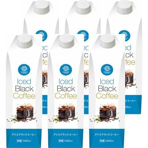 アイスブラックコーヒー ( 1000ml×6本 )/ 三本珈琲 : 爽快ドリンク専門