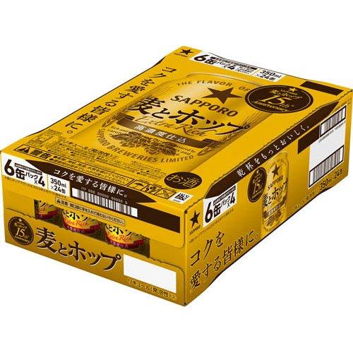 サッポロ 麦とホップ 缶350 ( 350ml*48本セット )/ 2ケース 新ジャンル 