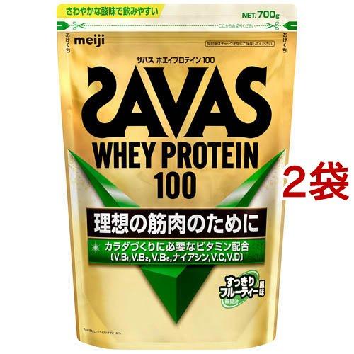 【2袋】ザバス ホエイプロテイン ザバス ホエイプロテイン100 すっきりフルーティー風味 ( 700g*2袋
