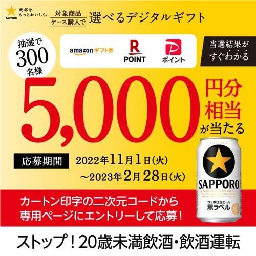 訳あり)サッポロ 生ビール 黒ラベル 選べるデジタルギフト