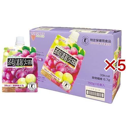 クラッシュタイプの蒟蒻畑ライト ぶどう味 ( 6個入×5セット(1個150g