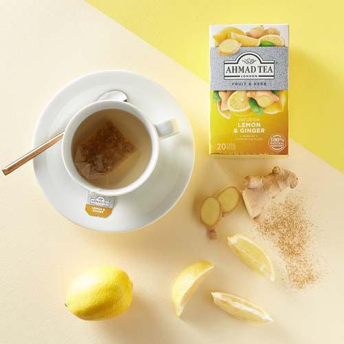 AHMAD TEA レモン ＆ ジンジャー ハーブティー ノンカフェイン 個包装 ( 20袋入×3セット )/ アーマッド(AHMAD) |  | 01