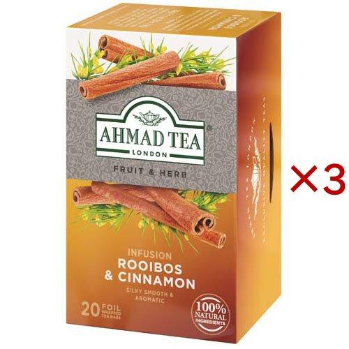 AHMAD TEA ルイボス ＆ シナモン ティーバッグ ノンカフェイン ( 20袋入×3セット )/ アーマッド(AHMAD) | 