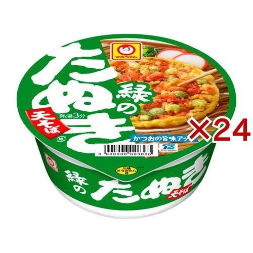 マルちゃん 緑のたぬき天そば 東 ケース ( 12個入×2セット(1個101g