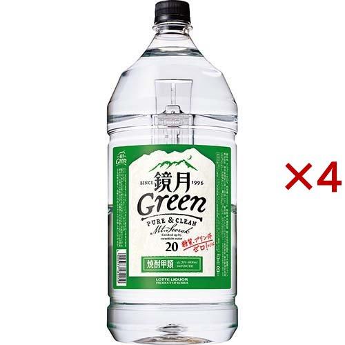 サントリー 鏡月Green 20度 ペット ( 4L×4セット )/ 鏡月 : 爽快