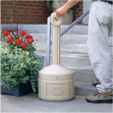 シースファイア(屋外用) グレー スタンド式灰皿 J26800 約15L シースファイア(屋外用) グレー スタンド式灰皿 J26800 約15L