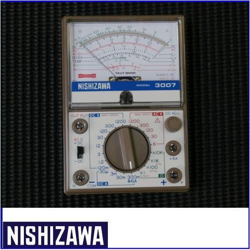 西澤電機計器 アナログマルチメータ 3007 テスター【動作良好】 タイトル】 西澤電機計器 アナログマルチメータ 3007 テスター