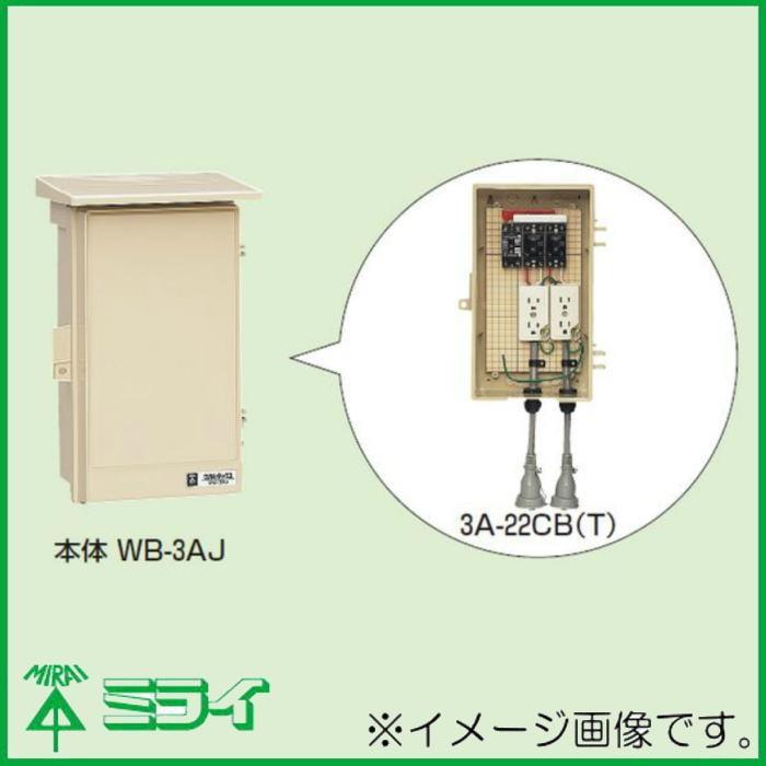 未来工業 屋外電力用仮設ボックス(漏電しゃ断器・分岐ブレーカ