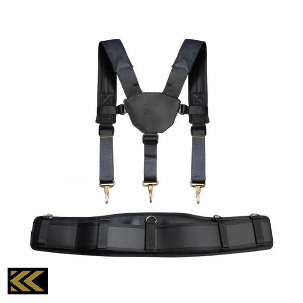 KUROKIN サポートベルト+サスペンダー Lサイズ ASB-02LBG ASP
