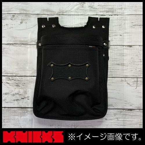 KNICKS（ニックス） バリスティック生地2段腰袋 ブラックワッペン BA