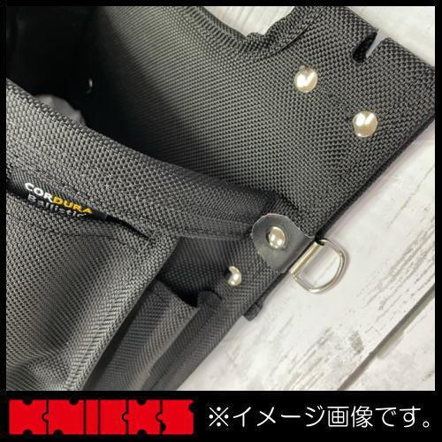 KNICKS（ニックス） バリスティック生地2段腰袋 ブラックワッペン BA