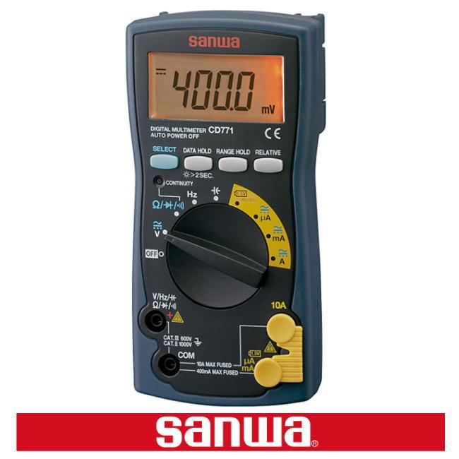 sanwa デジタルマルチメーター CD771 sanwa デジタルテスター CD771 三和電気計器 デジタルマルチメータ
