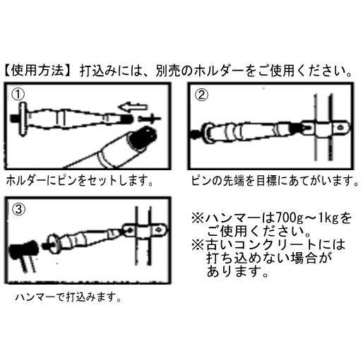 若井産業（WAKAI） コンクリートピン(750本) CP19T 徳用パック : 創工 