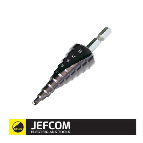 JEFCOM（ジェフコム） ブラックチタンステップドリル(Φ4〜22mm) DSB 