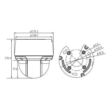 4メガピクセル防水スピードドーム型IPカメラ IP-4SPTZ マザーツール MotherTool 代引不可_1