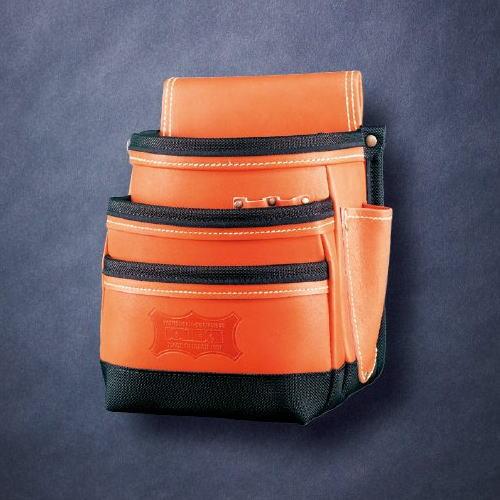 KNICKS（ニックス） 最高級グローブ革 3段腰袋 赤革 バリスティック