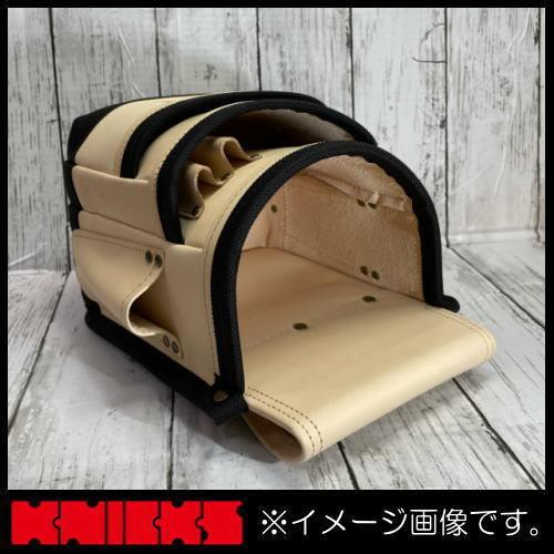 KNICKS（ニックス） KNB-301DD 総ヌメ革使用3段腰袋(バリスティック