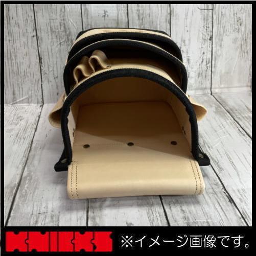 KNICKS（ニックス） KNB-301DD 総ヌメ革使用3段腰袋(バリスティック