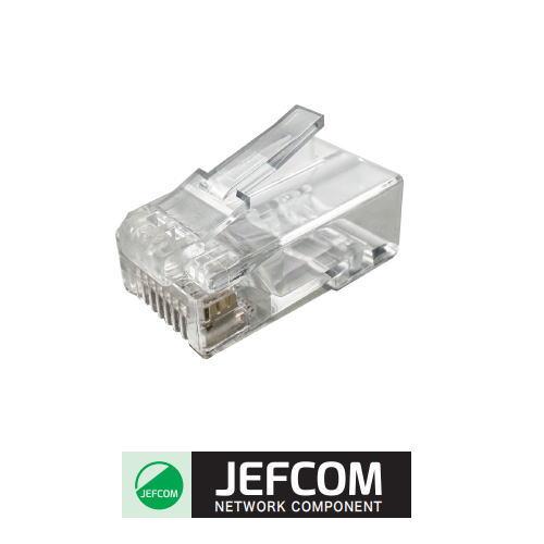 JEFCOM（ジェフコム） カテゴリー6 モジュラープラグ (単線・より線