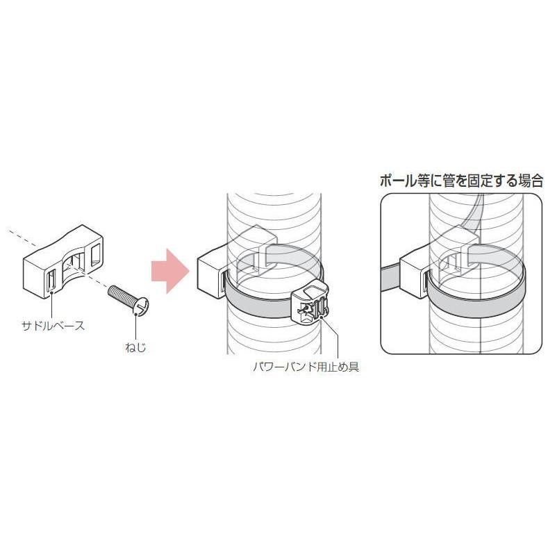 未来工業 パワーバンド用サドルベース 10ヶ MPBB-10 MIRAI