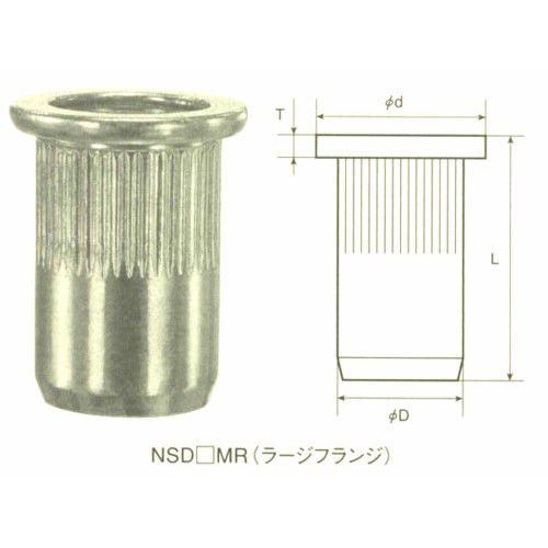 ロブテックス エビローレットナット(ラージフランジ) 1000本 ロブテックス エビローレットナット(ラージフランジ) 1000本