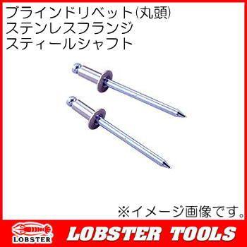 ブラインドリベット(丸頭) NSS66 ステンレスフランジ スティールシャフト ロブテックス エビ印