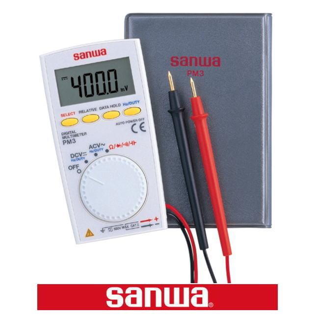 Sanwa(三和電気計器) デジタルマルチメーター PM-3 sanwa コンパクトカードテスタ PM3 三和電気計器 デジタルテスタ