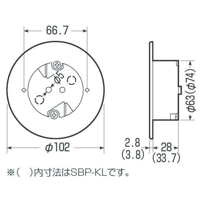 未来工業 パネルボックス(感知器用) SBP-KL 1ヶ MIRAI : 創工館