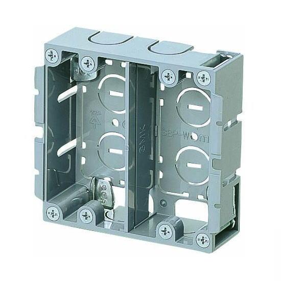 未来工業 パネルボックス 2ヶ用 仕切板付 あと付けはさみボックス SBP