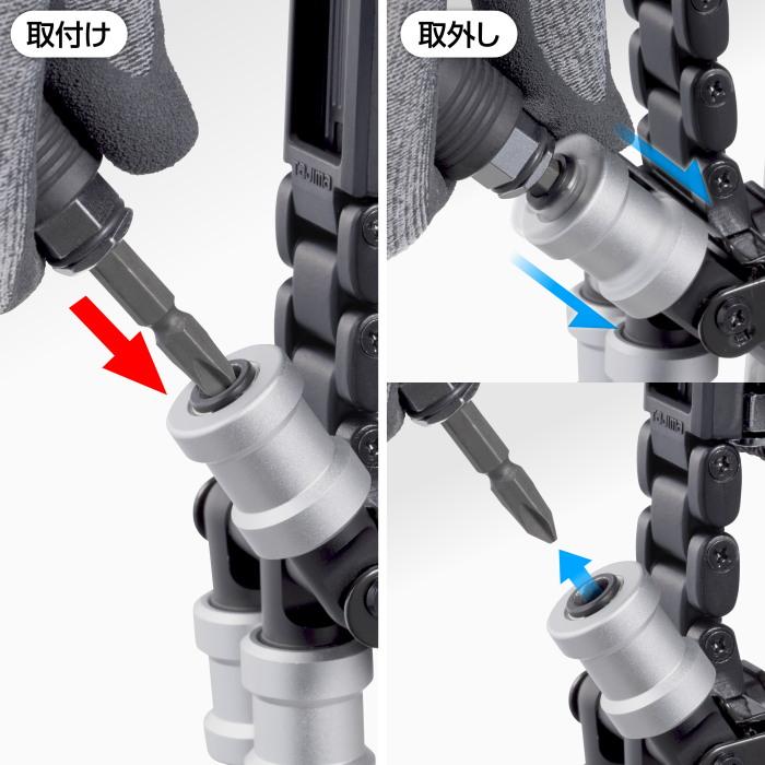 Tajima（タジマ） セフ工具ホルダー ビットホルダー 3連 SFKHI-BH3  