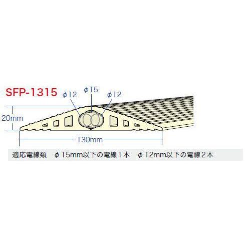 ソフトカラープロテクター 5m グレー SFP-1315GY デンサン ソフトカラープロテクター 5m グレー SFP-1315GY デンサン