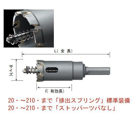 トリプル超硬ロングホルソー 60mm 回転用 SHP-60 ハウスビーエム｜soukoukan｜02