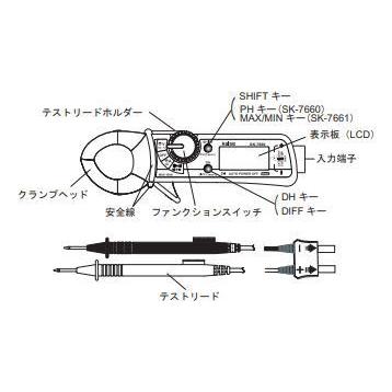kaise ミニクランプメータ SK-7661 カイセ SK7661 KAISE : 創工 kaise ミニクランプメータ SK-7661 カイセ SK7661 KAISE : 創工