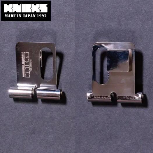 KNICKS TITANIUM 着脱チェーン金具ベルトループ 固定式 2個セット