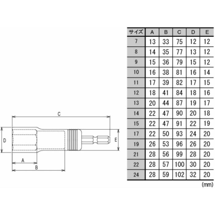 Tajima（タジマ） SDソケット(8mm) TSK-SD8-6K TAJIMA TSKSD86K : 創工