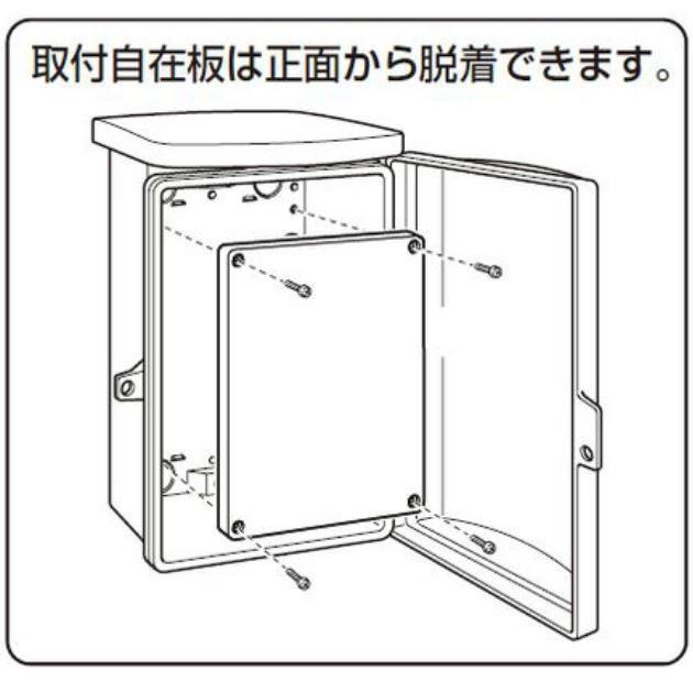 未来工業 ウオルボックス 屋根一体型 タテ型 ミルキーホワイト 1 未来工業 ウオルボックス 屋根一体型 タテ型 ミルキーホワイト 1