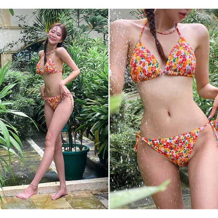 かつ♡新品タグ付き　ビキニ　水着　白　ホルターネック　ＵＶカット かつ♡新品タグ付き ビキニ 水着 白 ホルターネック UVカット