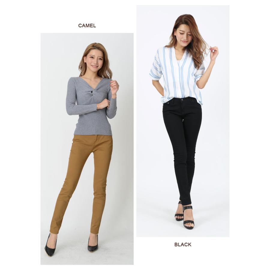 スキニーパンツ レギパン ストレッチ スキニー デニム レディース カラー パギンス 美脚 チノパン レギンス ブラック 黒 白 ボトムス 大きいサイズ 送料無料 T001 セレクトショップ Soul 通販 Yahoo ショッピング