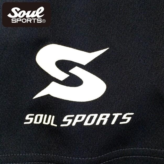 魂 ドライメッシュ 吸汗速乾 半袖 ポロシャツ SOULロゴ SOUL SPORTS 